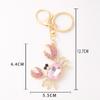 Fashion Crab Car Keychain Creative Animal Keyring Chain