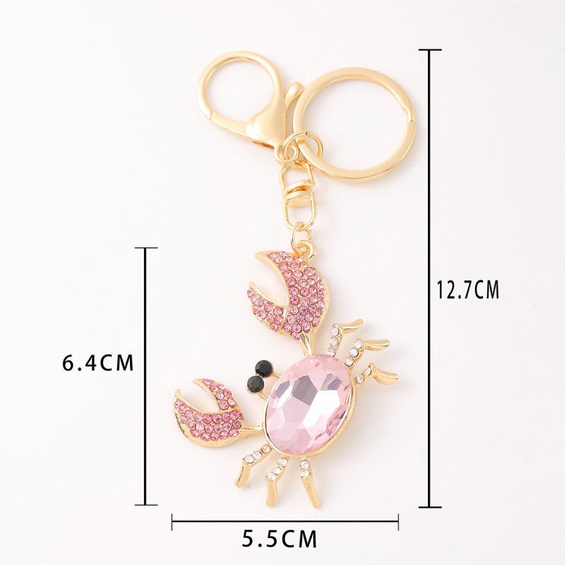 Fashion Crab Car Keychain Creative Animal Keyring Chain
