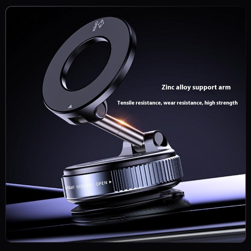 1 Piece Foldable Suction Cup And Magsafe Car Phone Holder Mount Compatible For Phone 12/13/14/15/16 Pro/Max Diy Accessories