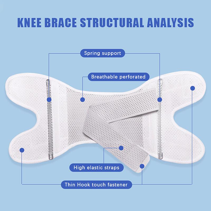 1/2 Stück atmungsaktive Kniebandage aus Netzstoff mit seitlicher Stabilität zur Linderung von Knie- und Meniskusschmerzen und zur Unterstützung bei Meniskusrissen