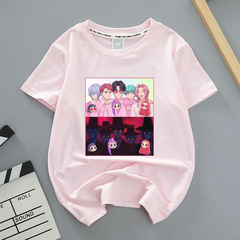 Loose Comfortable Summer Devil Hunter Style Front Back Printed Youthful Fashionable Soft Breathable Women's T-shirt