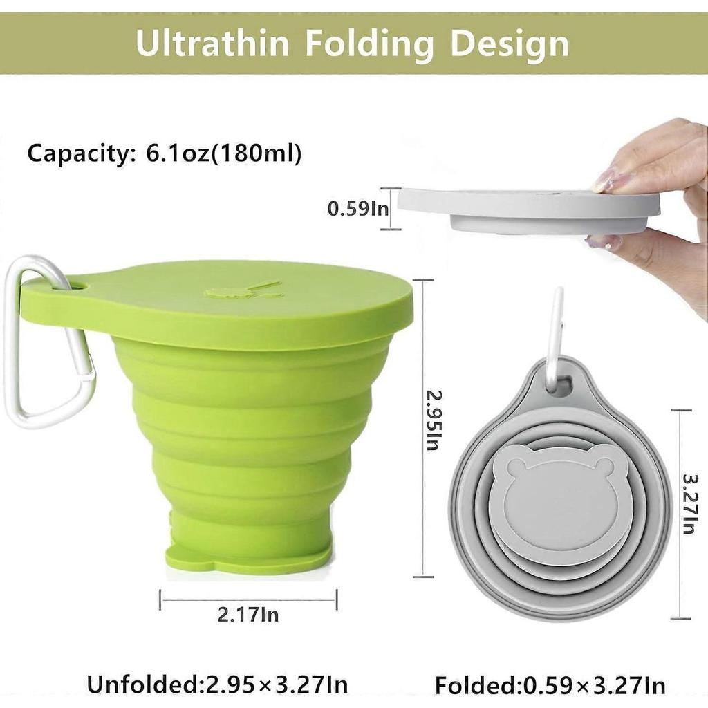 2025 Latest Model Collapsible Cup for Traveling, Silicone Foldable Cup, Camping