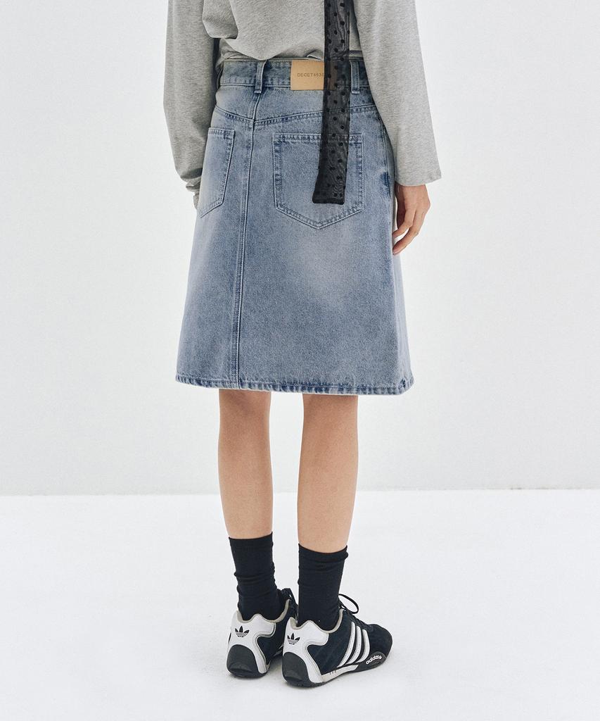 Deketeuumeon Signature Midi Skirt Dcsk002Lightblue