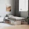 Bed Frame - EXCLUSIVE HOUSE - Classic - White Metal - 80x200 Cm - Slatted Base