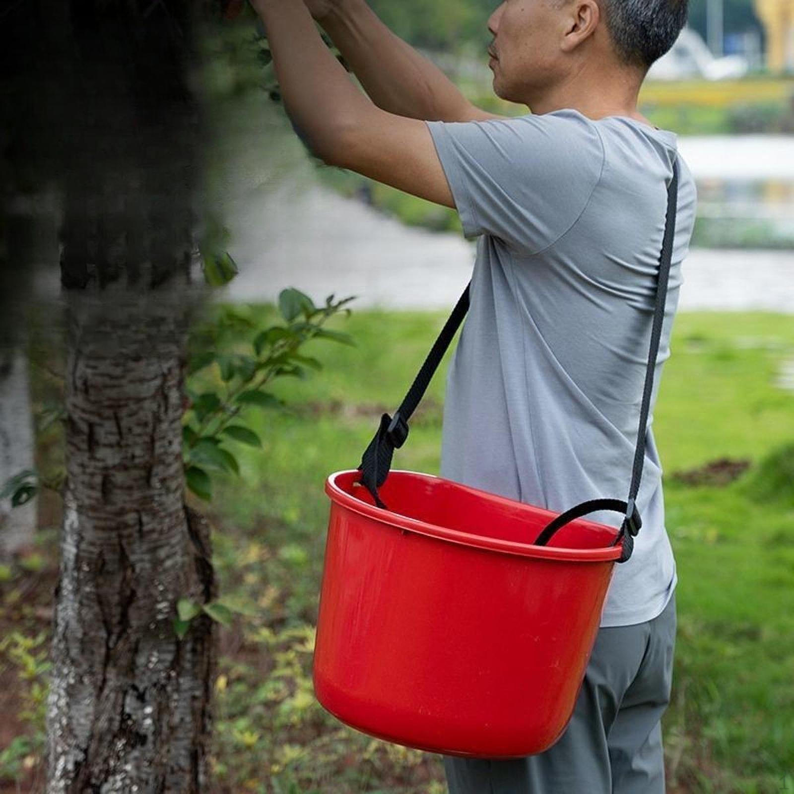 

Ведро для сбора фруктов с регулируемым ремнем Большая вместимость Легкое Хранилище для сборщика