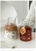 Simple Line Graffiti Glass,650ml Cold Brew Coffee Cup Large Capacity Water Glassware Office Milk Juice Drinkware Christmas Gifts