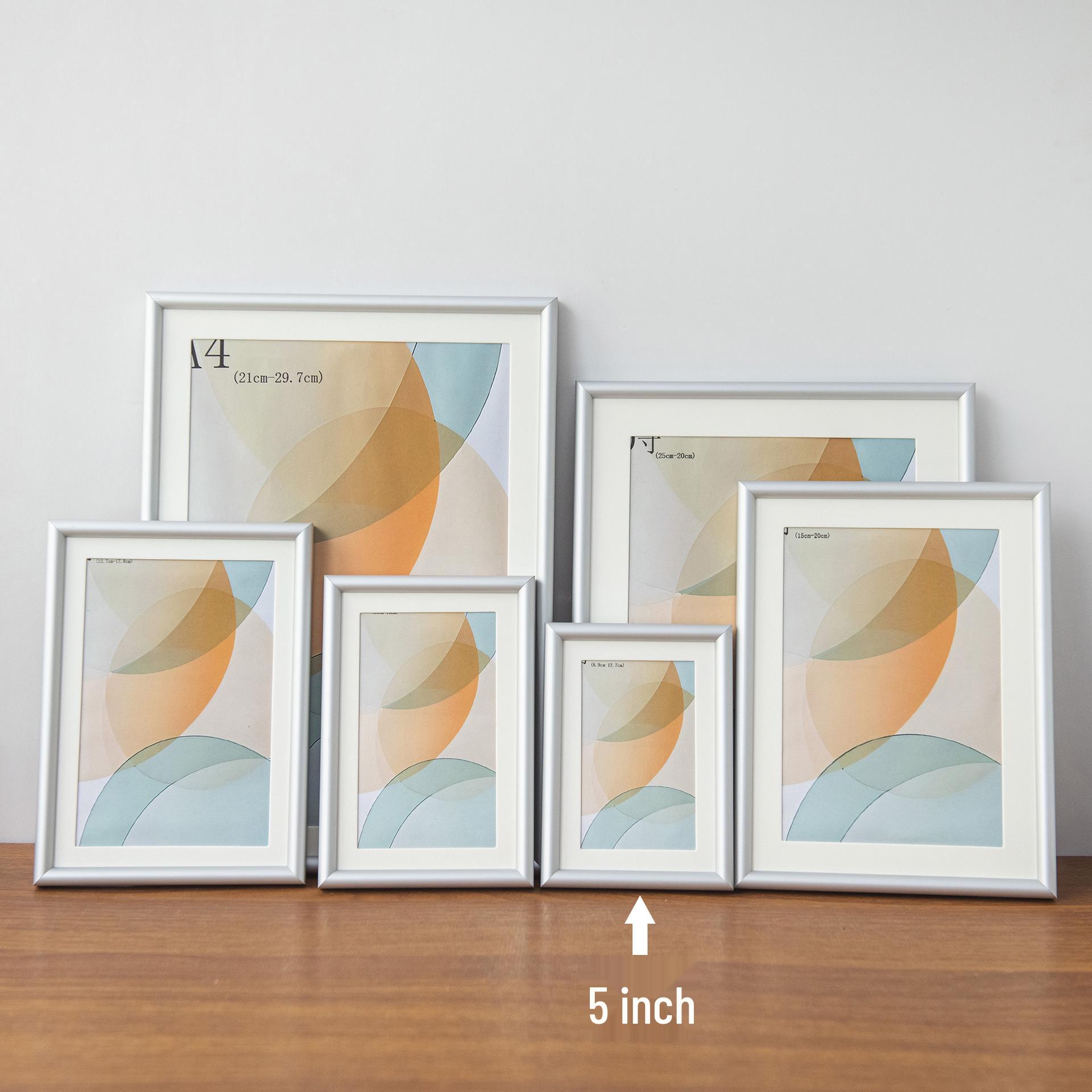 Aluminum Alloy Wall Hanging Frame: Decorative 4K Poster Frame, A4/A3 Display, Customizable. 183# Aluminum Alloy