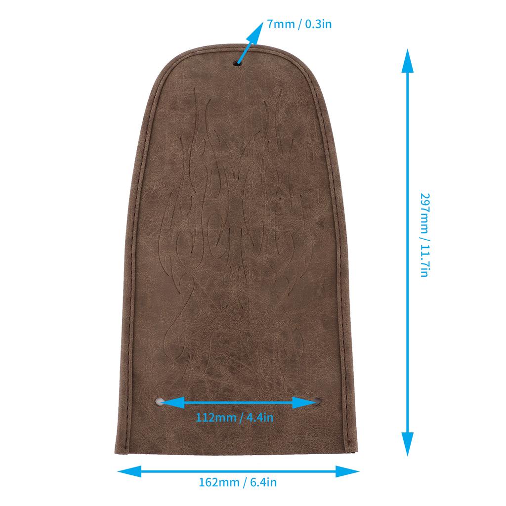 Motorcycle Bib Cover Artificial Leather Decorative Pad Flame Pattern Fit for XL 883 1200 48