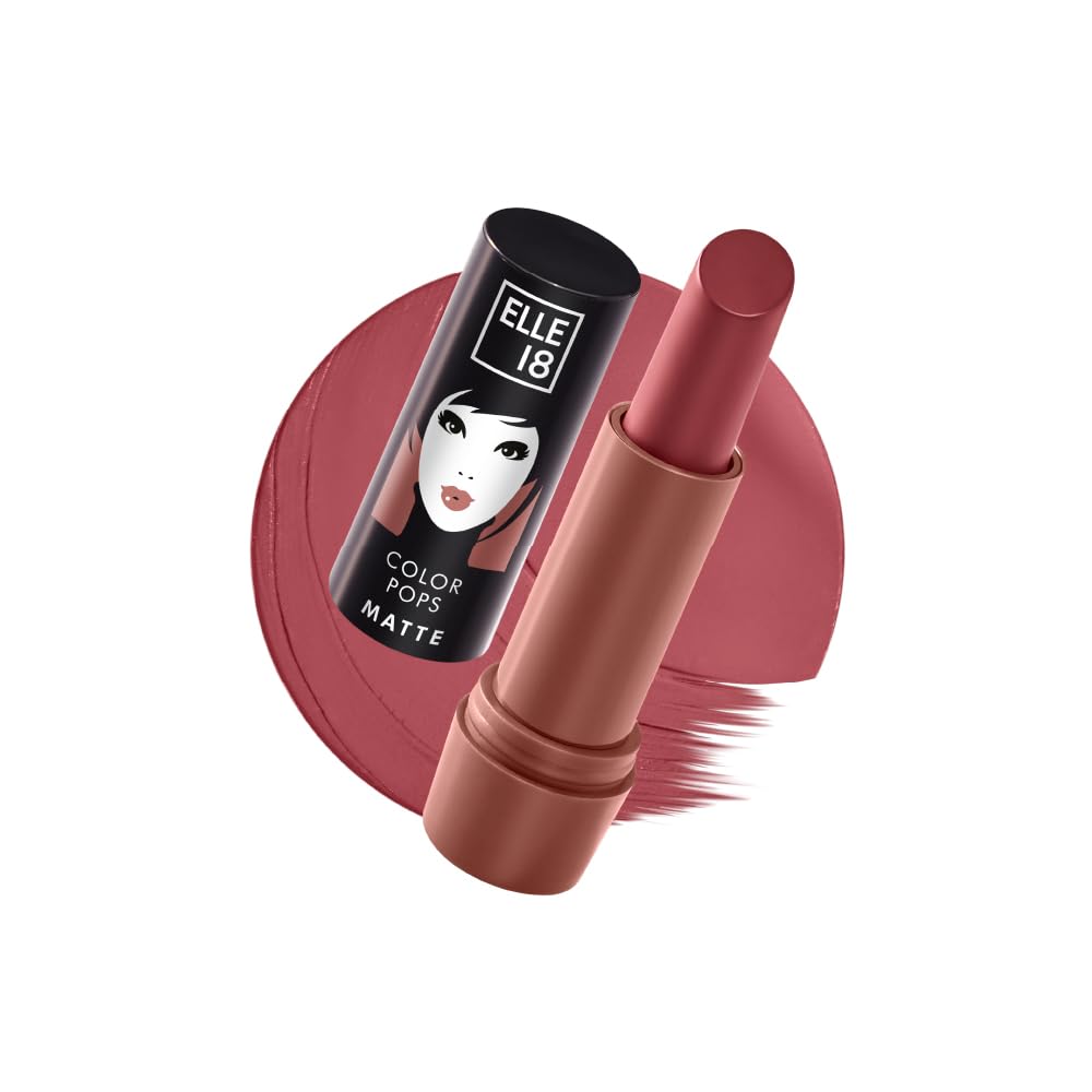 Elle 18 Color Pops Матовая, Nude Nectar, Матовое покрытие, Увлажняющая помада-карандаш, Обогащена маслом ши и жожоба | 4,3 г