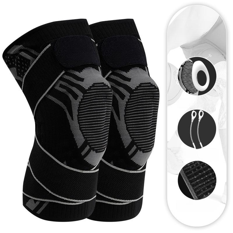 Strap Sports Knee Pads Meniscus Silicone Protective Gear Summer Outdoor Professional Basketball Men