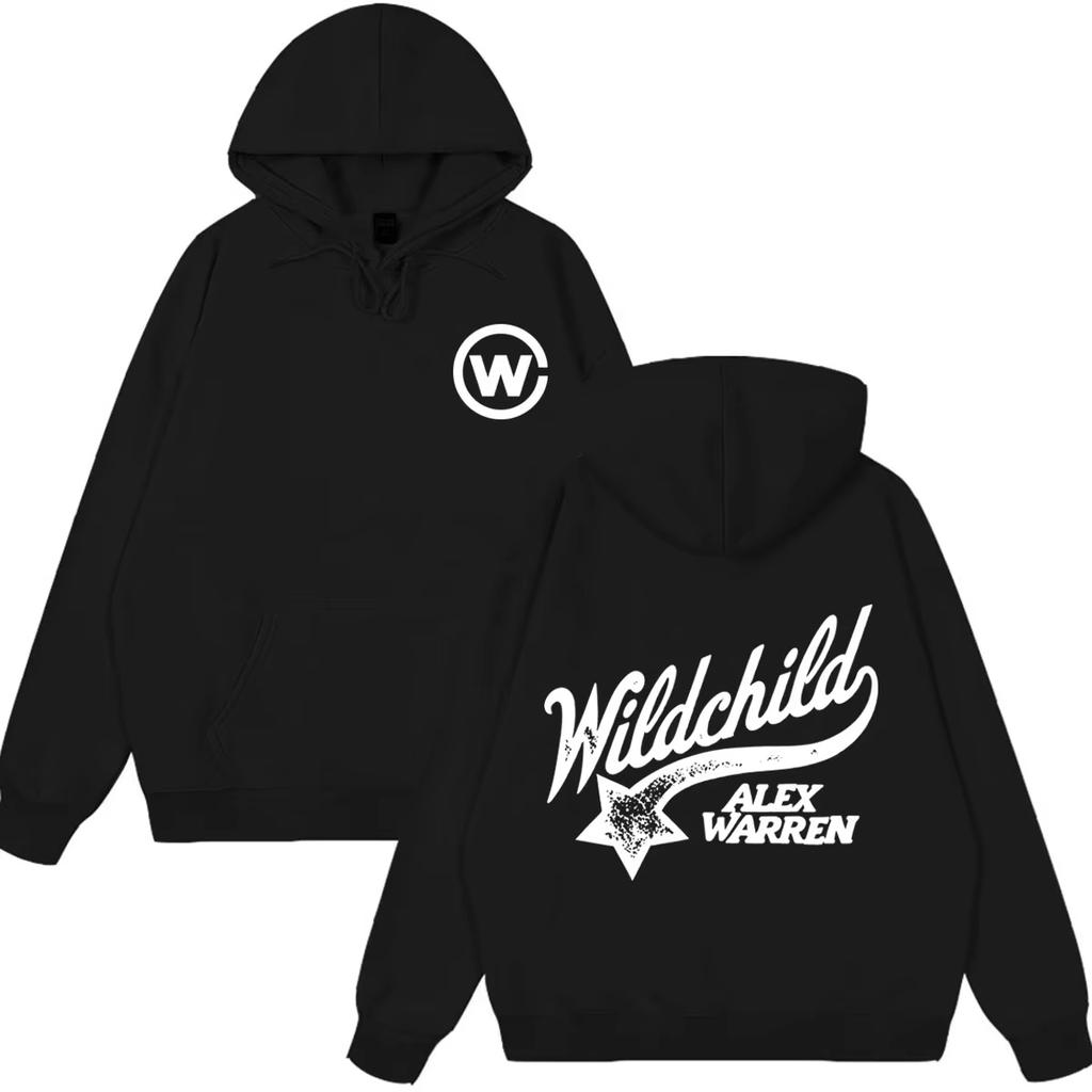 2026 Oversized hoodie Unisex Pullover Sweatshirt, Back Vintage Star Script Graphic Print Long Sleeve Tops Streetwear Hoodie