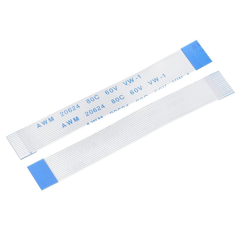 MECCANIXITY FFC Ribbon Flat Flexible Cable, 8 Pin 0.5mm Pitch 60mm Long (B Type) for LCD 3D Printer Camera DVD TV Laptop Audio Pack of 10