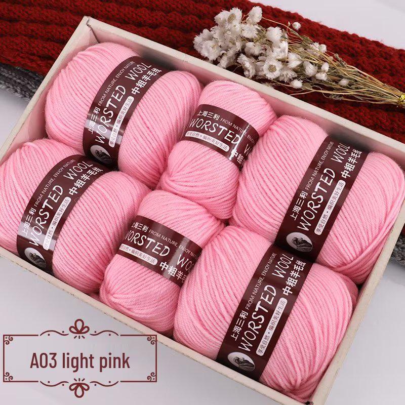 Sanli Wool Yarn 290: Medium Thick Knit Sweater, Scarf, and DIY Seat Cushion