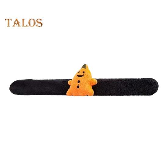 

Браслет на Хэллоуин с рисунком привидения, декоративный мягкий плюшевый браслет, круг, детский браслет на Хэллоуин для вечеринки, унисекс, защелкивающееся кольцо оранжевый