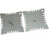 KAISH Set of 4 Stainless Steel Guitar Notched Radius Gauge Fingerboard Fretboard Measuring Luthier Tool