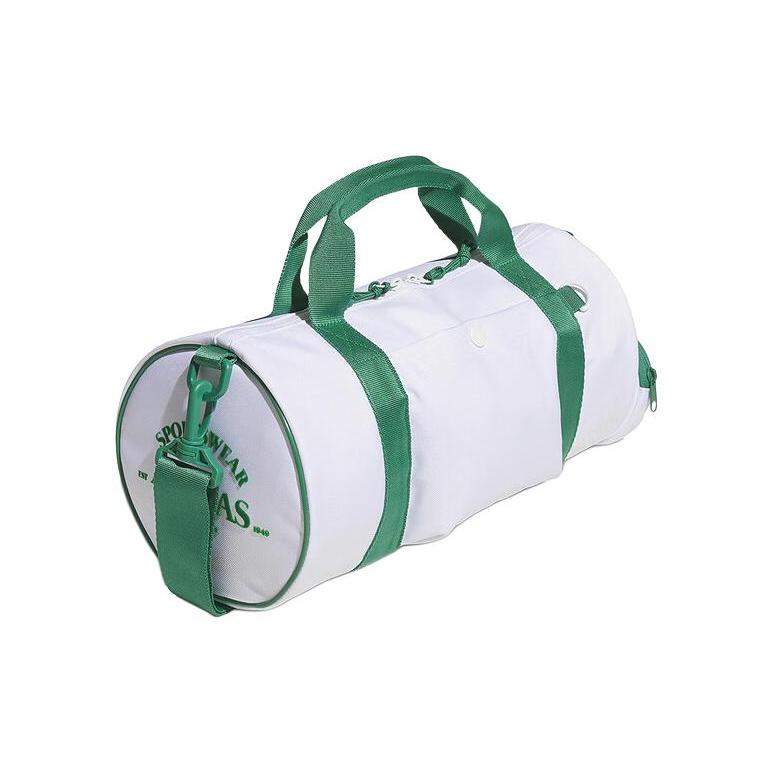 New Adidas Polyester Small Bucket Bag Shoulder Bag Crossbody Bag Handbag Women's Green & White JF1087