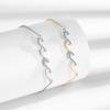 1PC versatile and bracelet for elegant bracelet women high-end Wave chain bracelet ins fashion Fashion diamond-encrusted and light luxury  Unique