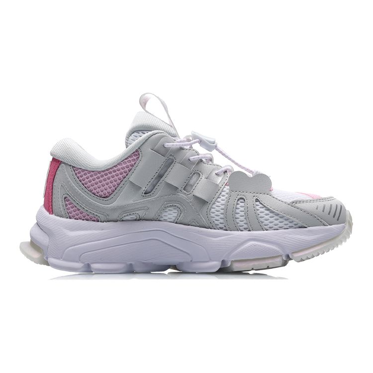 Li Ning Youth  Children Lijun Shock Absorption Non-Slip Wear-Resistant Lightweight Rebound Kids Sneakers YKCR068-2
