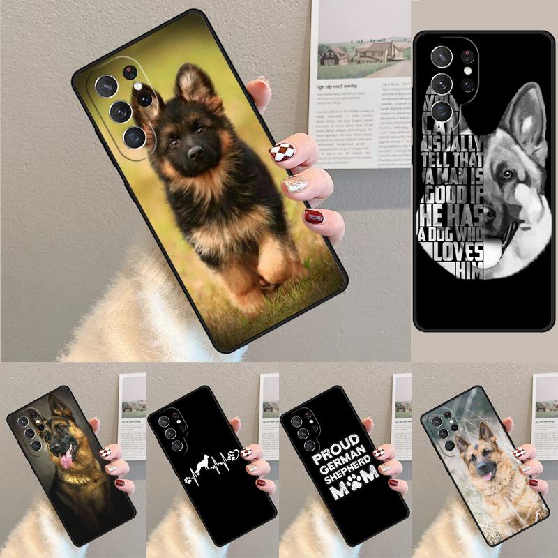 German Shepherd Dog soft Silicone Phone Case For Samsung Galaxy note 10 pro S26 S25 S24 S23 S22 S21 Plus S25Ultra Capa Cover