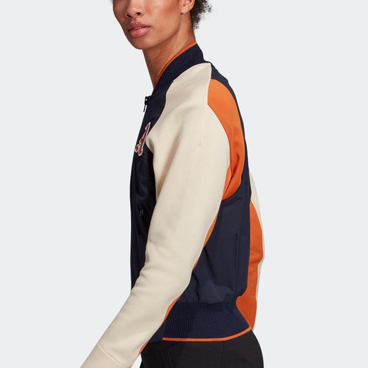 Adidas Sports Style Long Sleeve Jacket Women Outerwear Navy DX8420