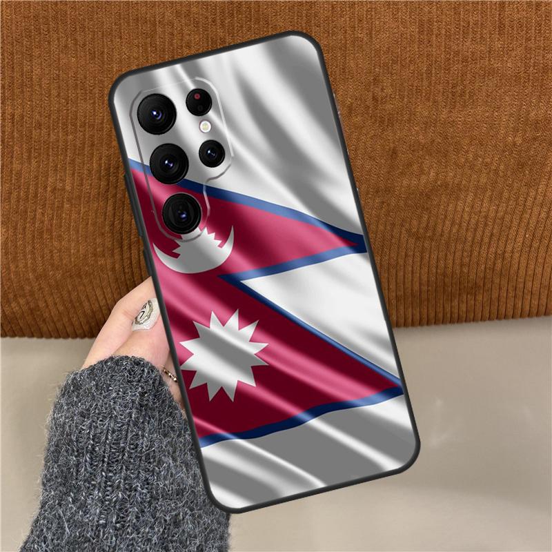 

Nepal Flag Phone Case For Samsung Galaxy S25 Ultra S9 S10 S20 FE S21 S22 S23 Plus S24 Ultra Back Cover Galaxy S25Ultra