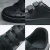 Fashion Men Leather Shoes Fashion Casual Shoes Autumn New White Shoes Hook & Loop Loafers Man Flats Comfortable Sneakers Tênis Masculino