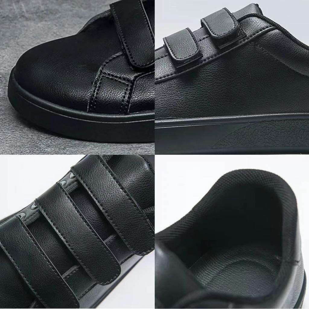 Fashion Men Leather Shoes Fashion Casual Shoes Autumn New White Shoes Hook & Loop Loafers Man Flats Comfortable Sneakers Tênis Masculino