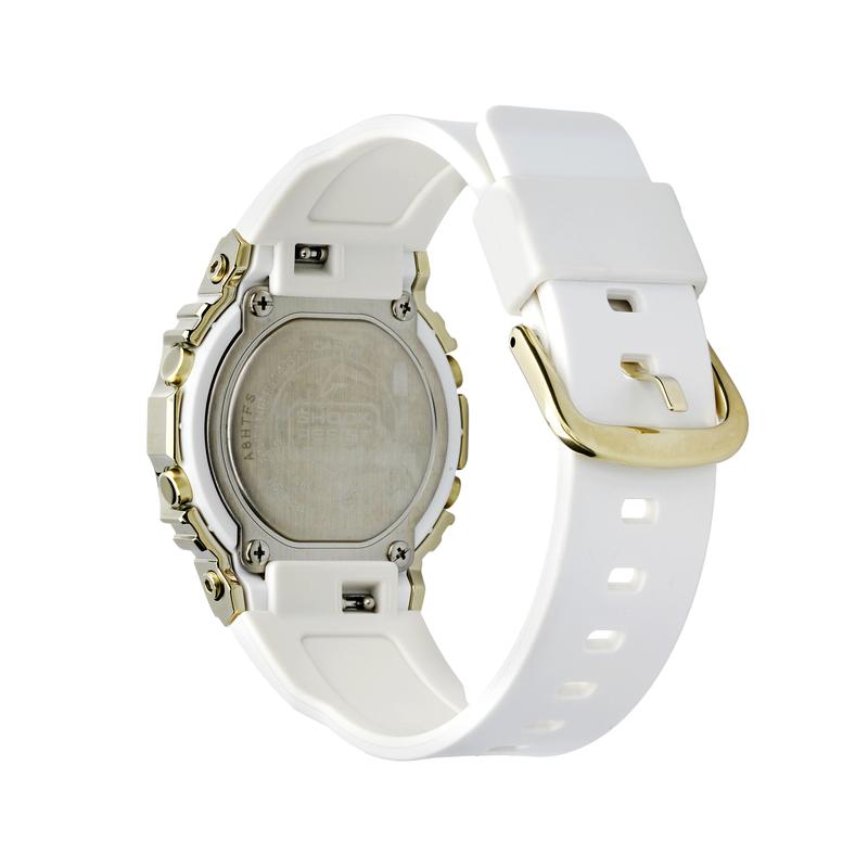 Casio G-SHOCKWOMEN Metal Elements Retro Small Square LCD Display Shockproof Waterproof Movement Quartz Movement Resin Strap Japanese GM-S5600G-7PRD