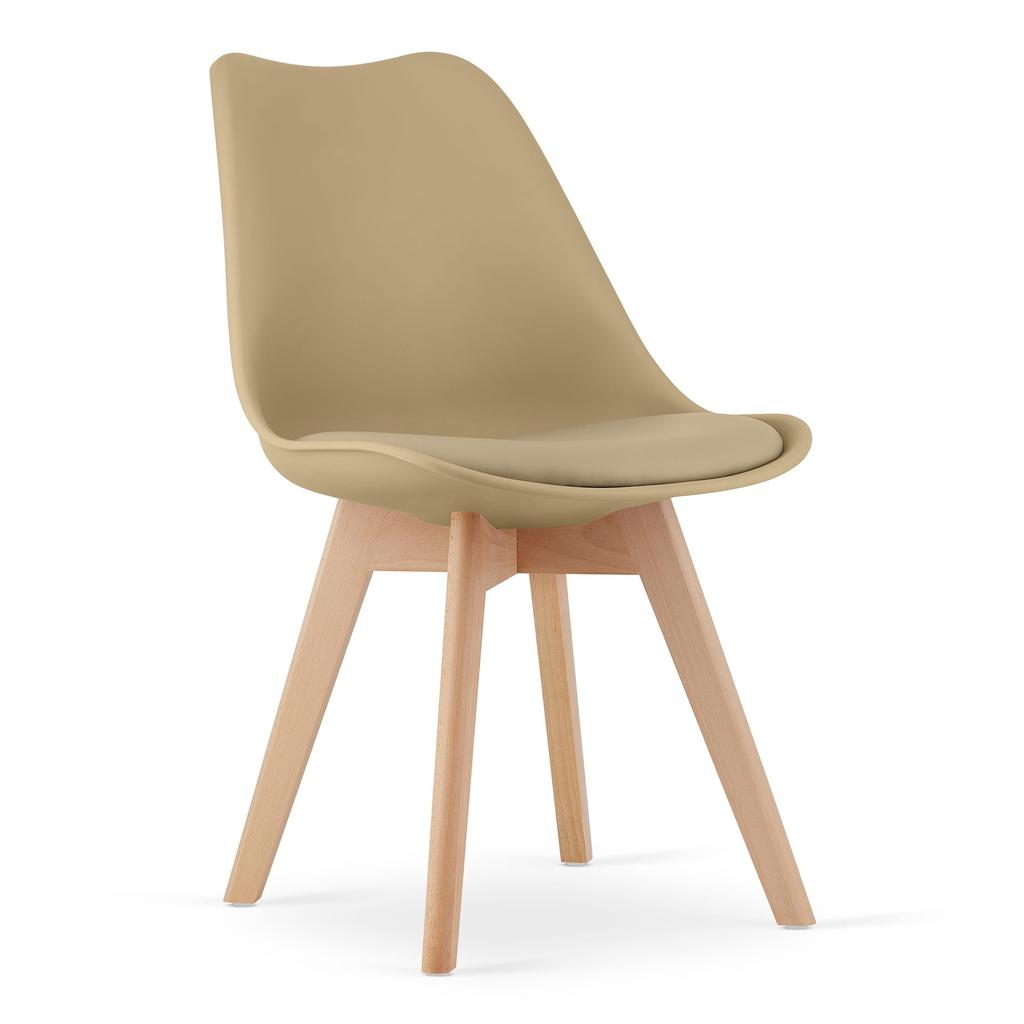 MARK chair - dark beige / natural legs x 3