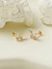 Minimalpiercing 14K Internal Shine Cubic Butterfly Labret Piercing
