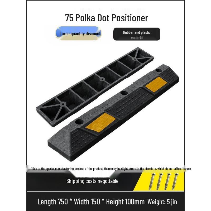 Rubber-Plastic Double Wheel Stopper Parking Device