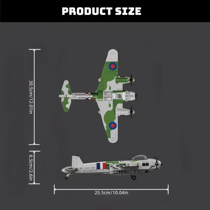 WWII Military Glider Bomber Block Model, Suitable for Military Enthusiasts Collection, Birthday Gift, Christmas Gift