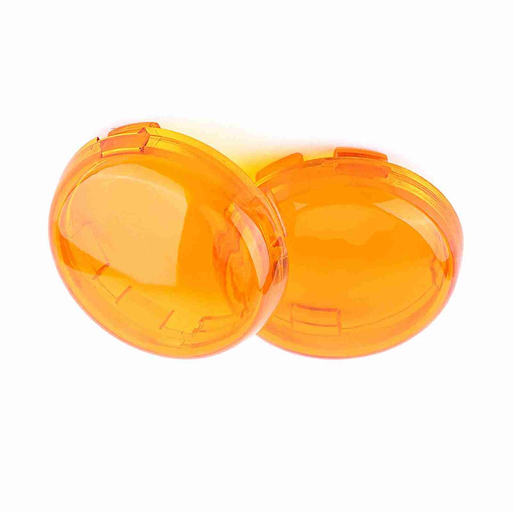 2 pcs Motorcycle Turn Signal Light Lens Cover For Dyna Softail Sportster 1986 15