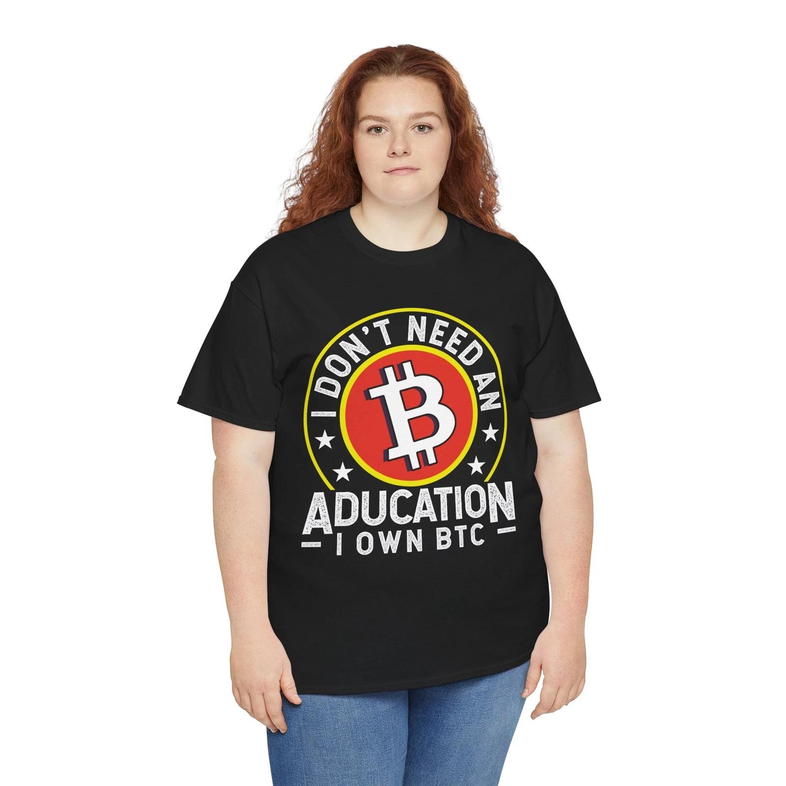 Bitcoin T-Shirt – Funny Crypto Investor Blockchain BTC Miner Graphic Tee S