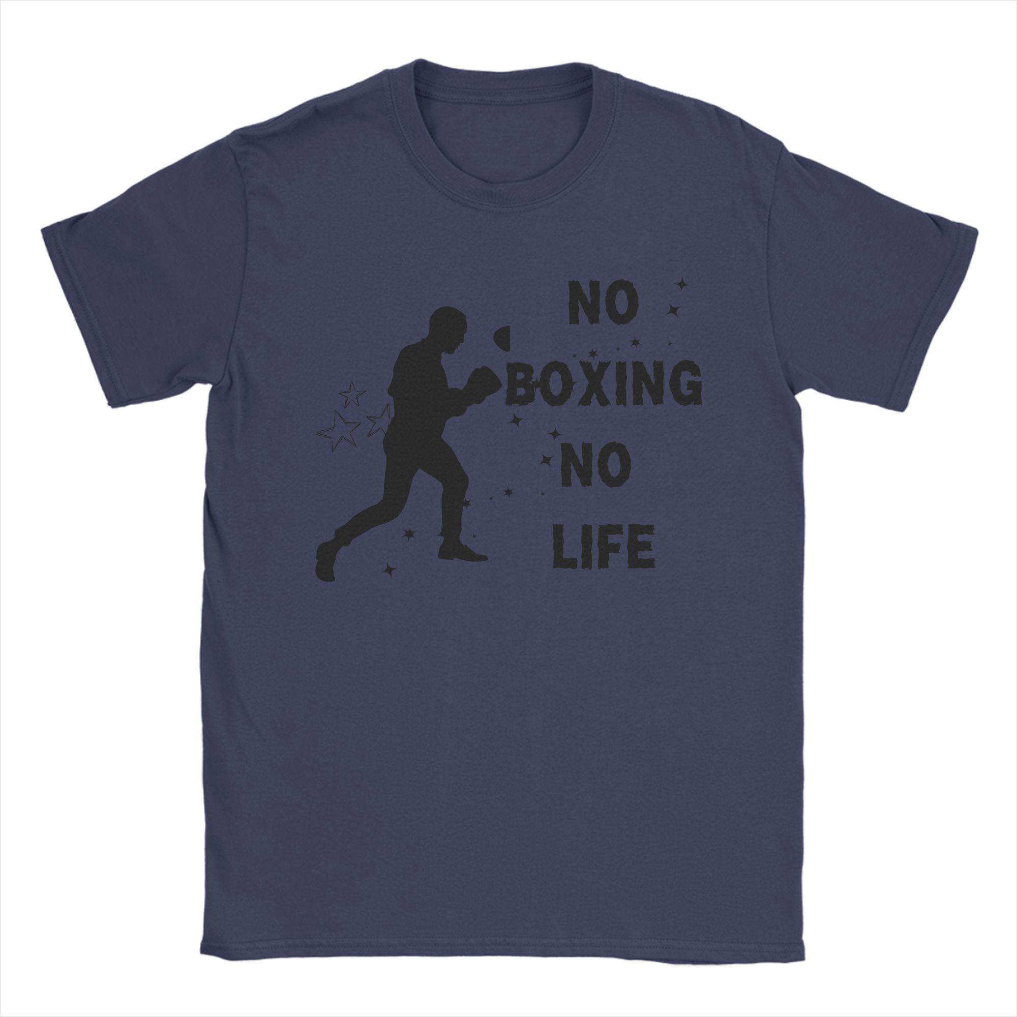 

No Boxing No Life TShirt Summer Cotton T Shirts For Men Casual Tshirt Short Sleeves Street Style Tees 4XL