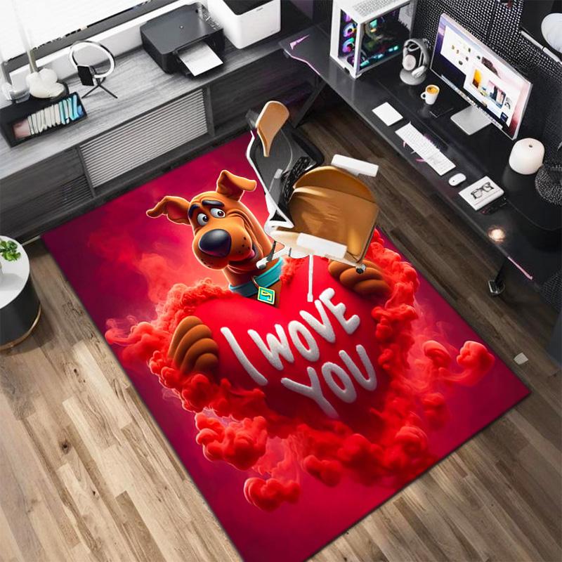 Halloween cartoon comedy adventure movie Scooby-Doo carpet is suitable for living room and bedroom doormats office balcony decorative carpet V3