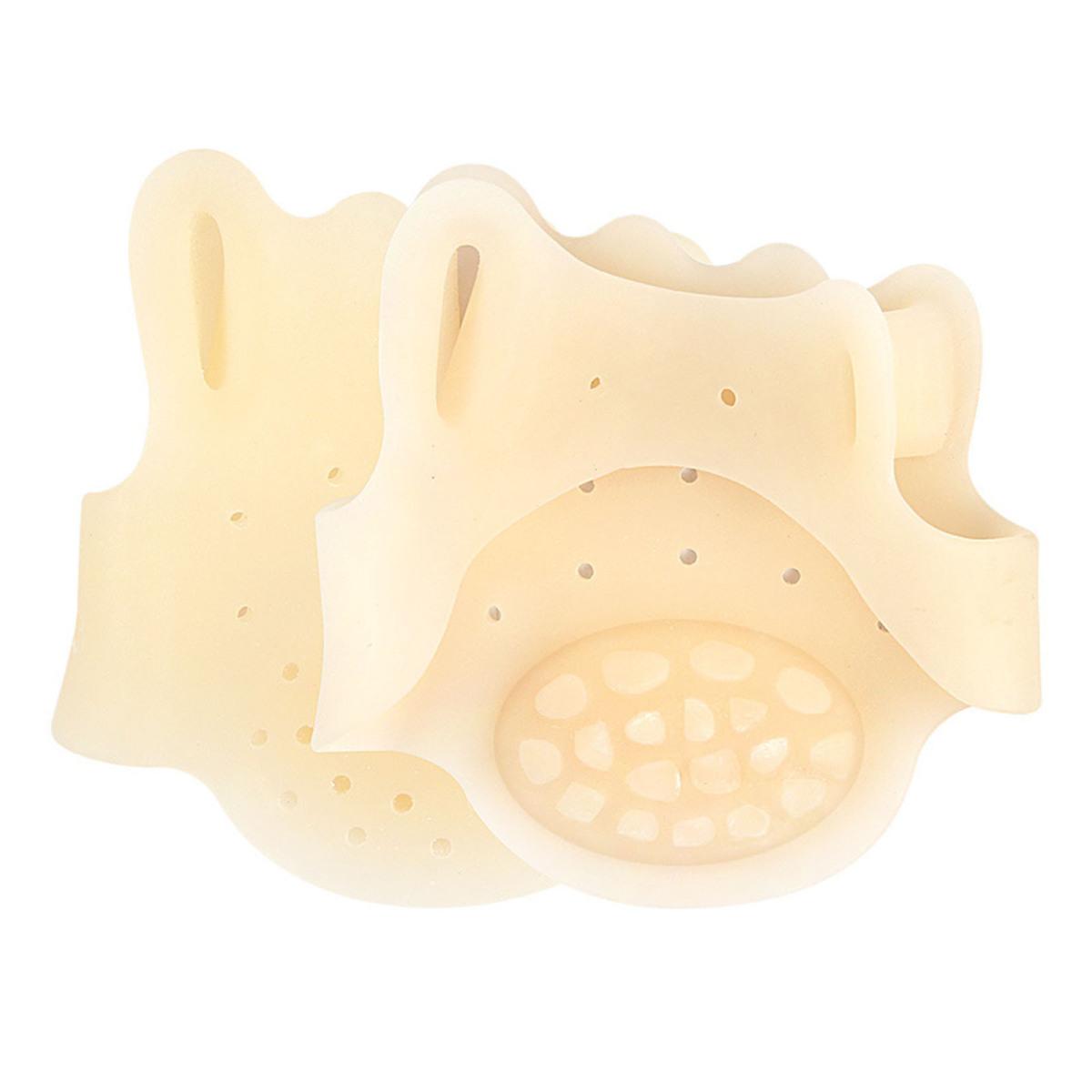 

1 пара разделителей пальцев ног для женщин, корректор косточек на пальцах ног, мягкие силиконовые разделители для пальцев ног, для устранения накладывающихся друг на друга косточек на мозолях, облегчение боли в передней части стопы