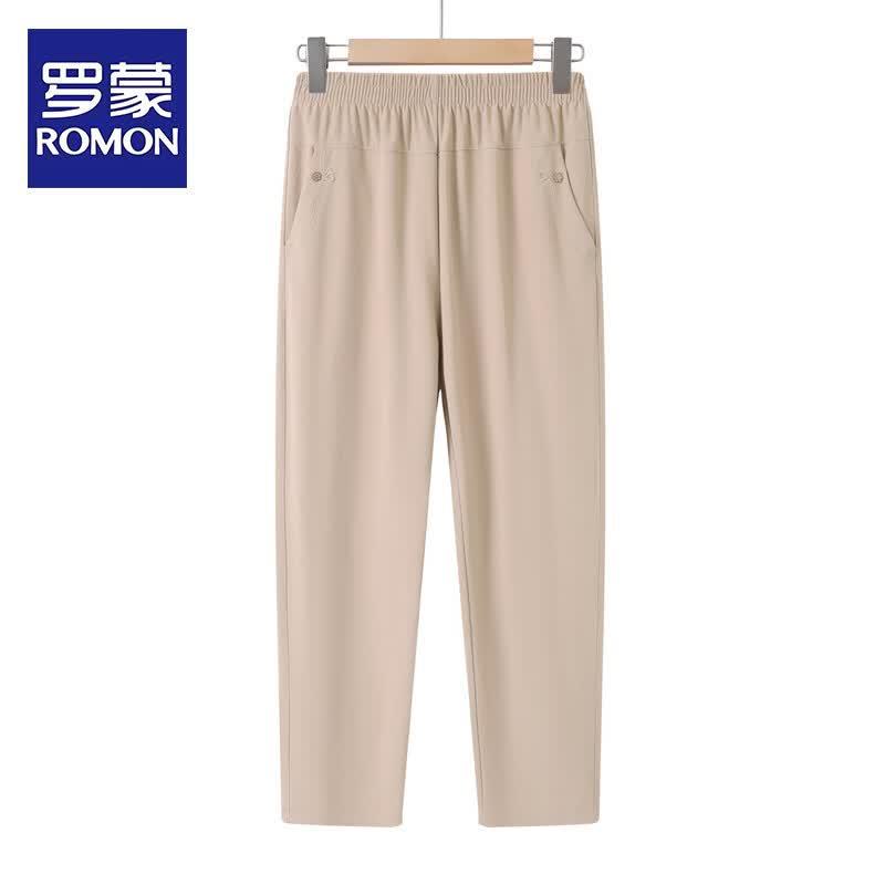 Romon Women s Summer High-Waist Straight-Leg Pants 2XL