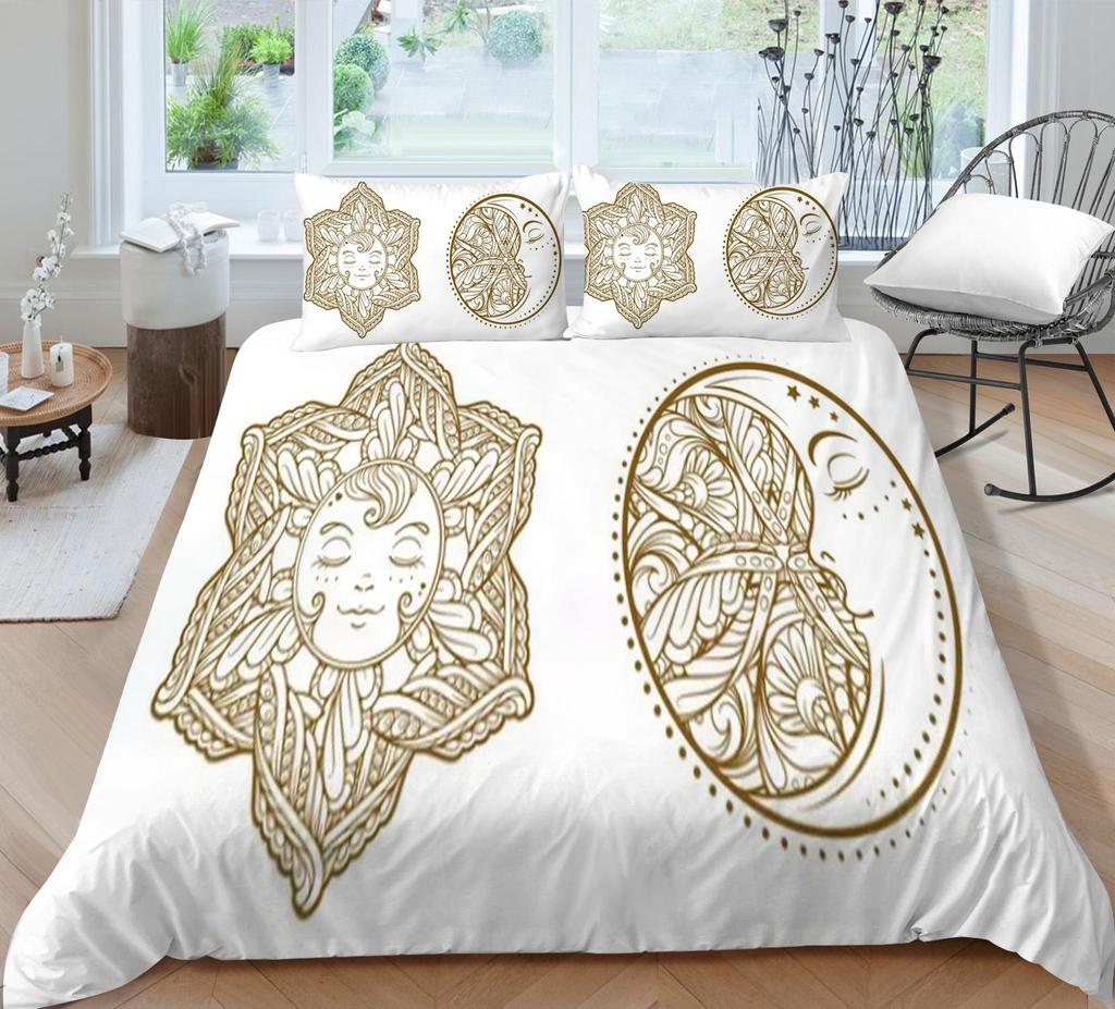 Duvet Covers with Pillowcase Home Textiles Bedding Suit Bohemian Printed Quilt Cover Set Fashionable Bedding Suit