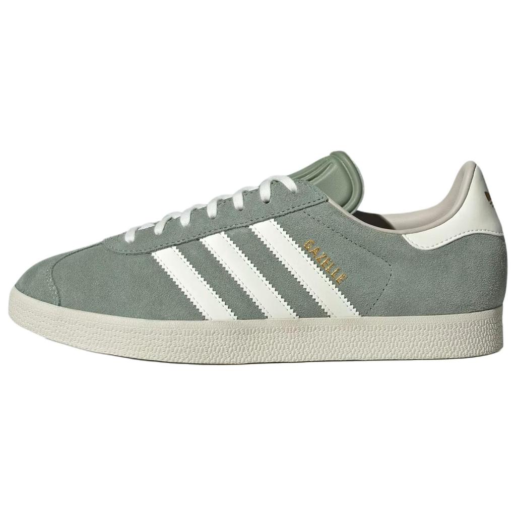Adidas Gazelle Silver Green Unisex Sneakers Off-White Beige JP7783