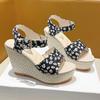 Fashion 2025 New Ladies Shoes Open Toe Women's Sandals Fashion Printing Casual Sandals Women Summer Plus Size Best Seller Wedge Sandals