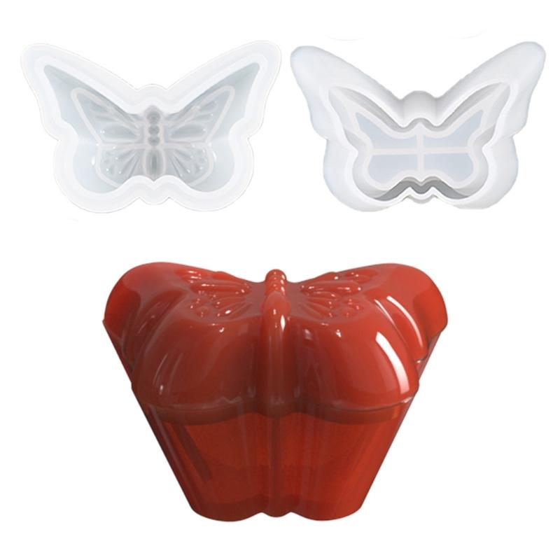 Silicone Craft Mold Butterfly Shape Suitable for Creating Candle Containers and Organizers Great for Handmade Gifts