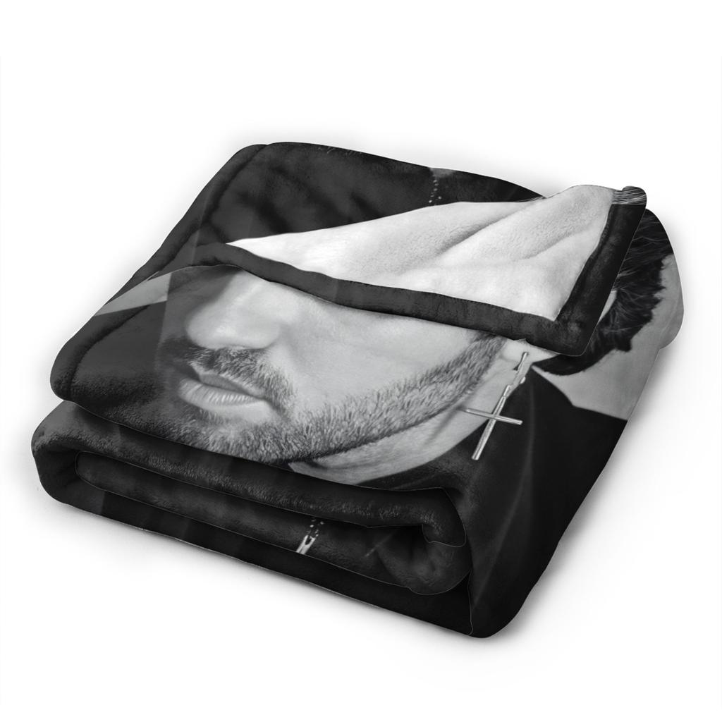 George Michael  British Singer  Plush Blanket Children  Flannel Throw Blanket For Bedroom Super Warm Bedspread Birthday Gift