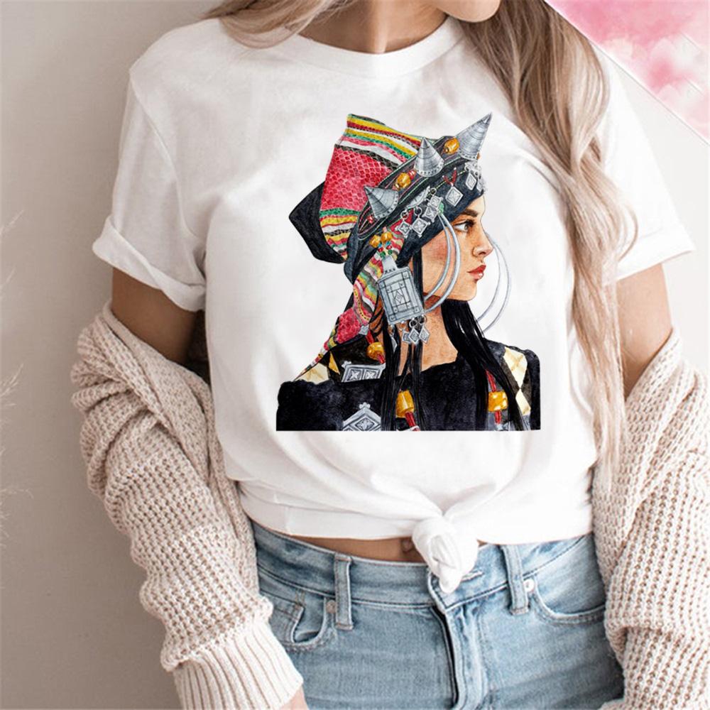 Amazigh T-shirts Women Graphic Streetwear Summer Tee Female Harajuku Japanese Anime Clothing