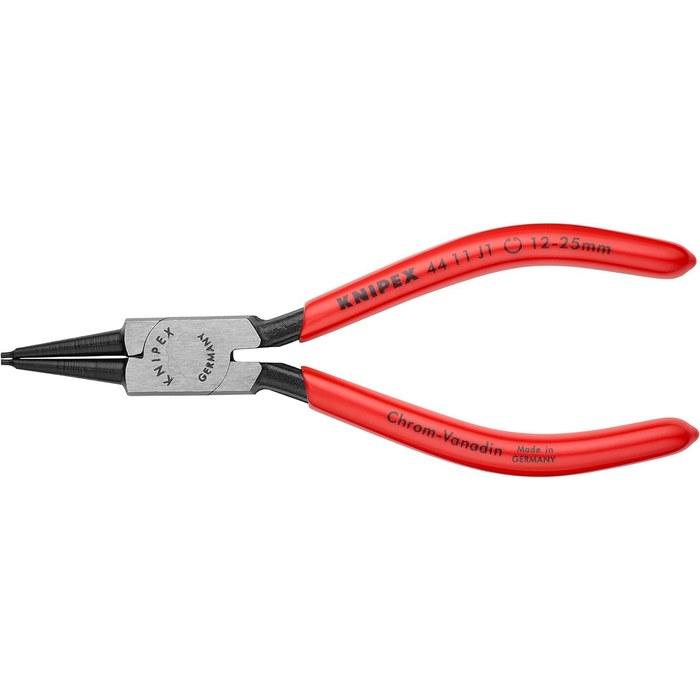 KNIPEX Hole Snap Ring Pliers Straight (SB) 4411-J1 Black, 1.3mm Tip, 12-25mm Internal Diameter