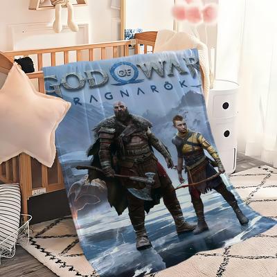 Game G-God of War R-Ragnarok Blanket Blanket for Couch Sofa Travel Home Picni Flannel Blanket Birthday Gift Warm Comfortable