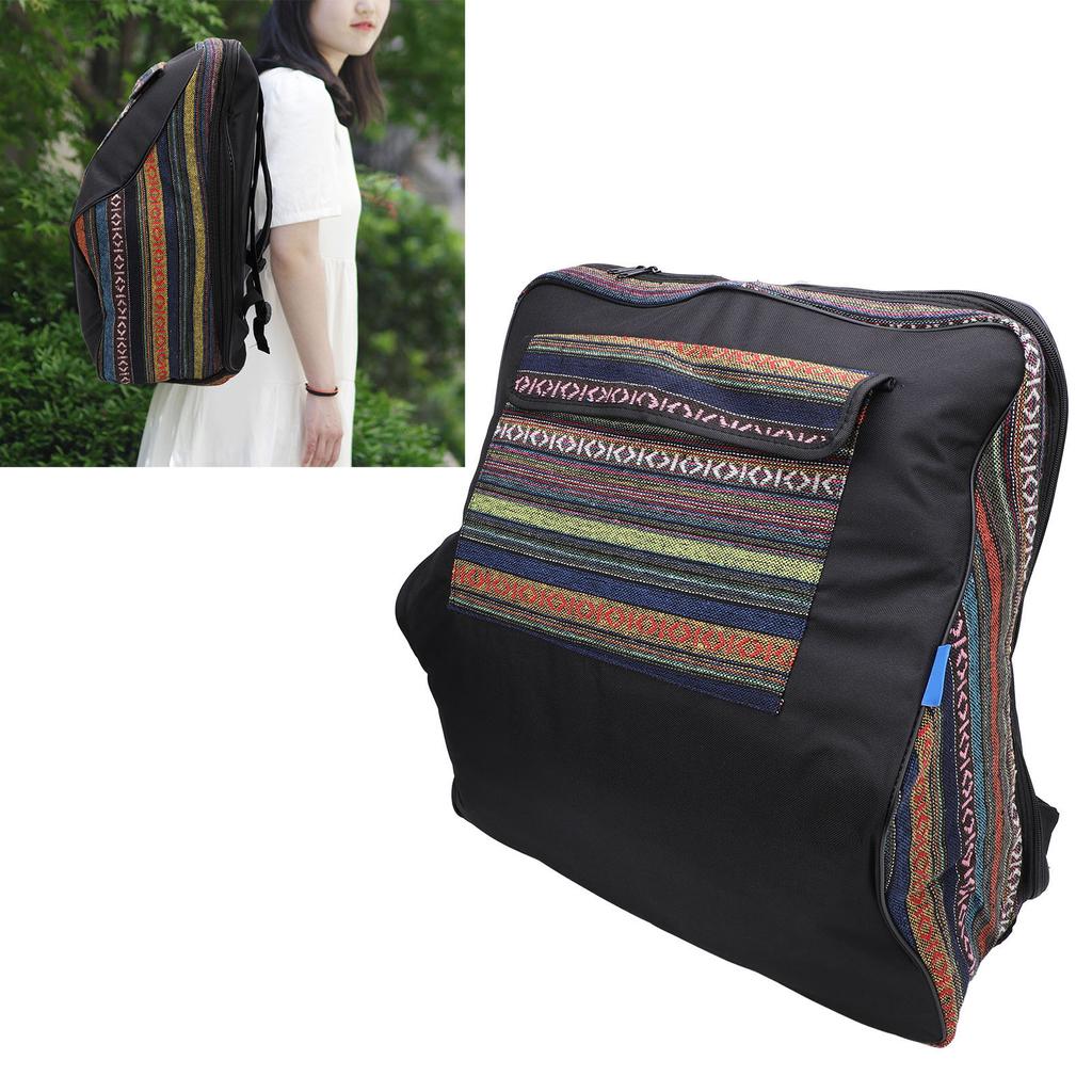 Accordion Backpack Ethnic Style Cotton Fabric Water Proof Shoulder Bag 48‑120 Bass Instrument Bag fo