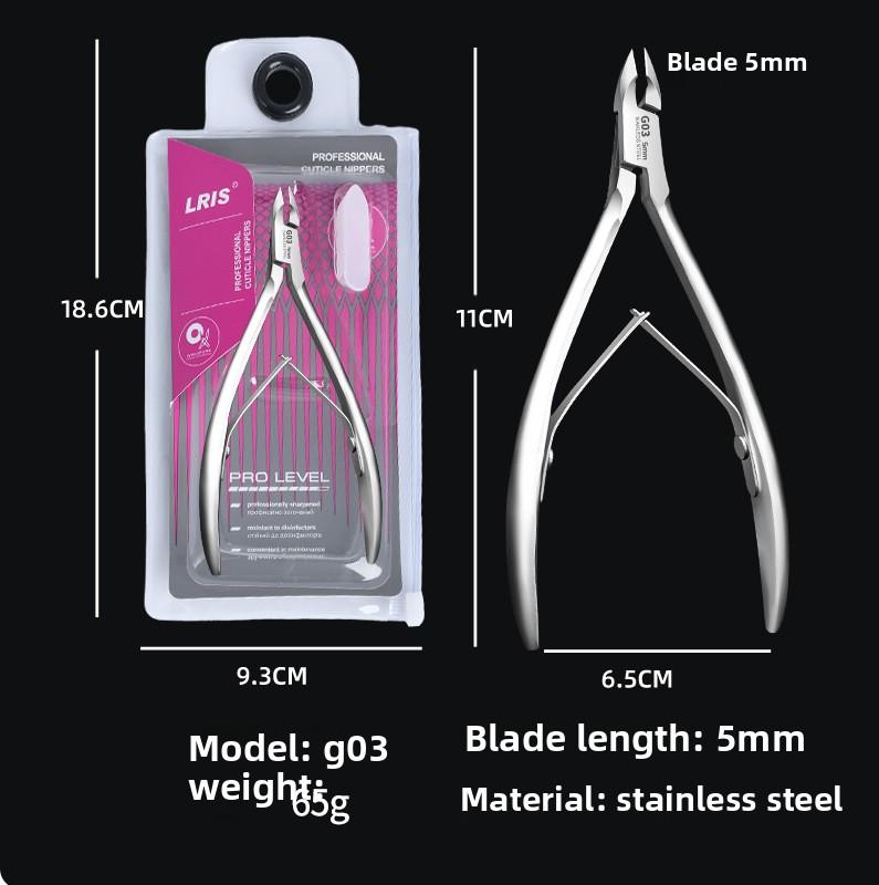 

Щипцы для кутикул из нержавеющей стали, профессиональные ножницы для кутикул для маникюра и педикюра, точный триммер для заусенцев, средство для удаления омертвевшей кожи 03