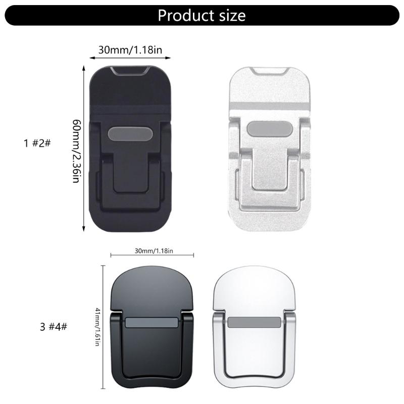 2Pcs Portable Laptop Stand Aluminum Mini Folding Holder Height Adjustment Notebook Bracket Accessories for Laptop
