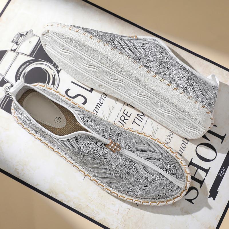 Fisherman's Shoes Summer Men’s Sneakers Canvas Shoes For Men Breathable Casual Shoes Male Flat British Style Loafers Men